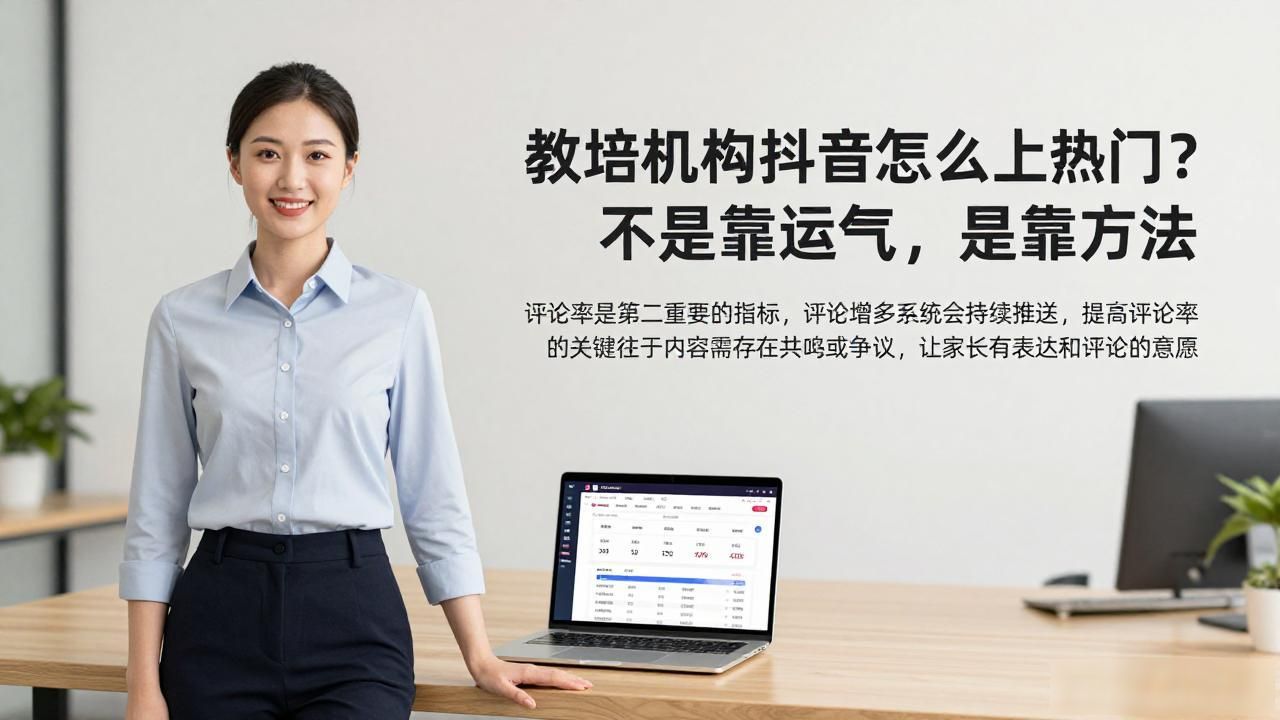 教培机构抖音怎么上热门？不是靠运气，是靠方法