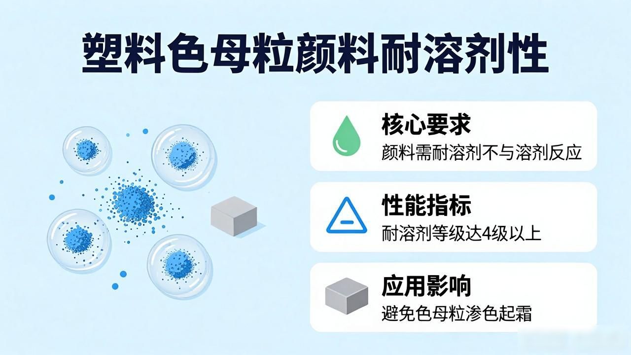 塑料色母粒用颜料的耐化学稳定性相关介绍