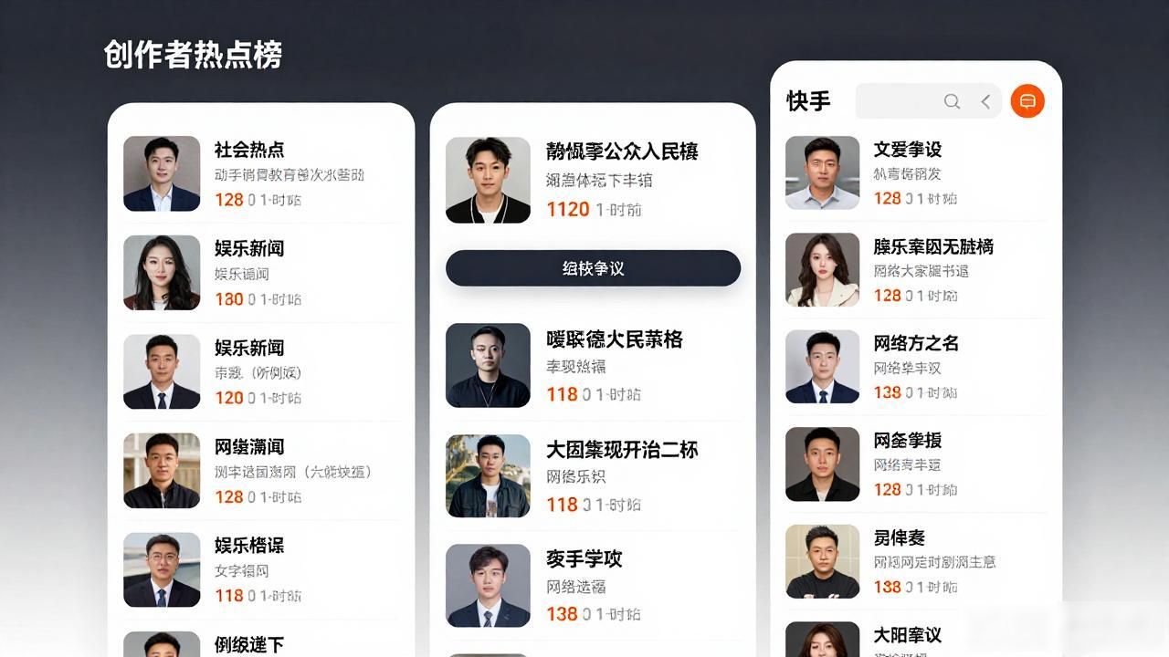 快手网红八卦最新消息：今天全网都在讨论这些事